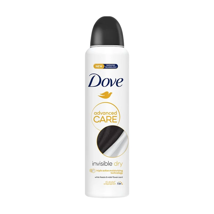 اسپری ضد تعریق زنانه داو Uk  مدل Invisible dry حجم 200 میل