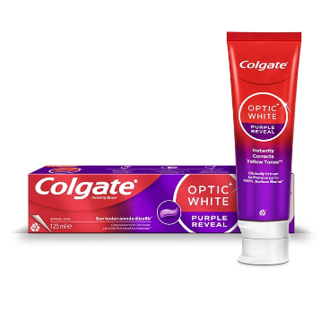 خمیر دندان کلگیت اوپتیک وایت سفید کننده Optic White Purple Reveal حجم 125 میل